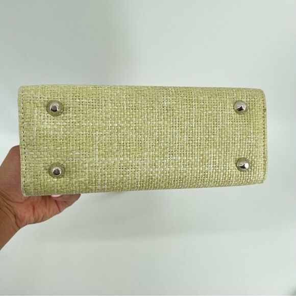 Unbranded Women’s Small Square Structured Basket Handbag Raffia Straw Tote - Picture 11 of 15